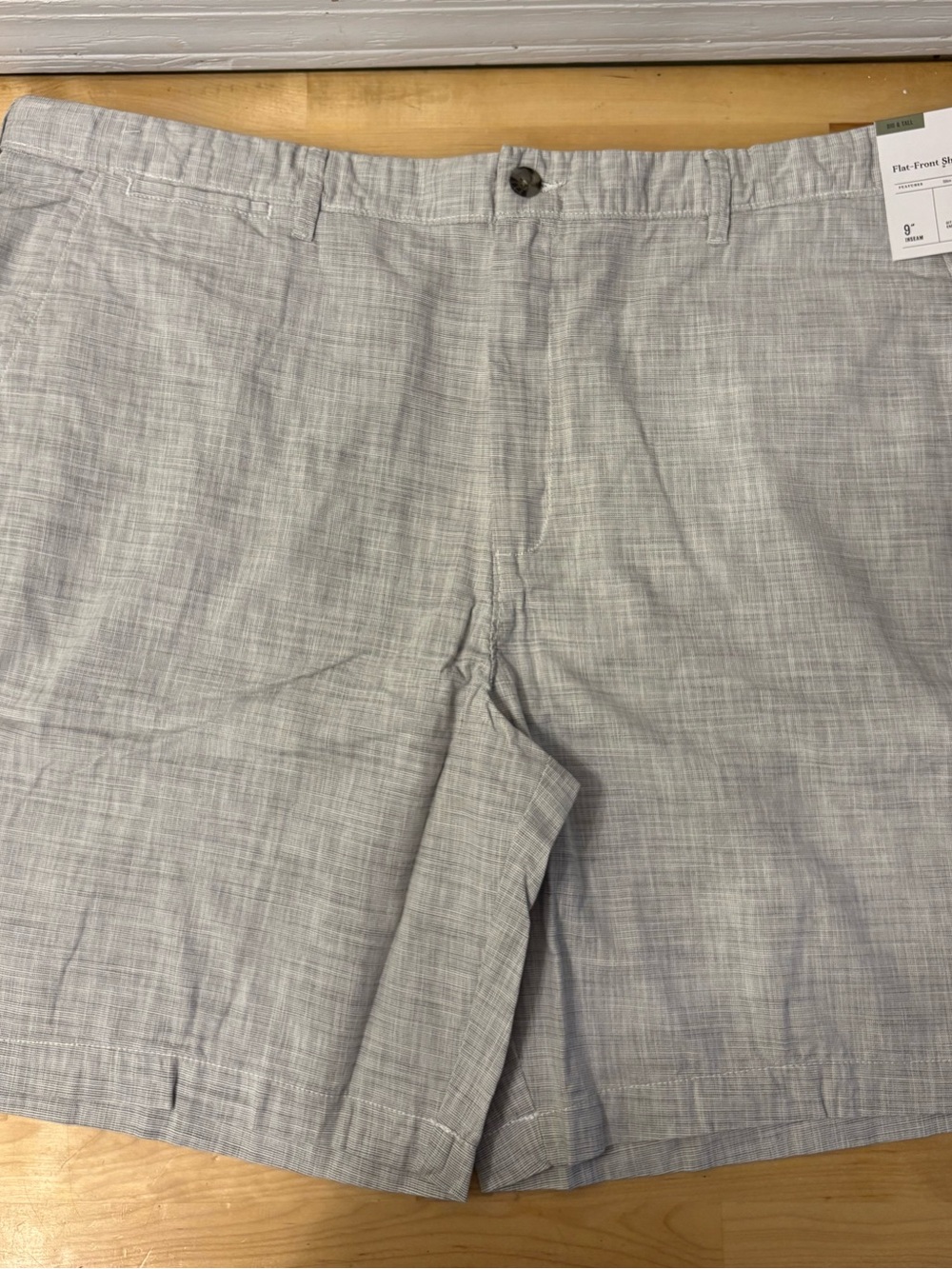 Target Men’s Light Gray Flat-Front Shorts
